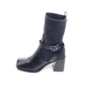 Sam Edelman Marci Women’s Ankle Boots Black Leather Wool Size 7M